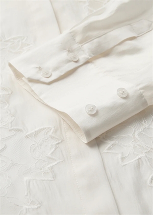 Molly lace short boxy skjorte Jet Stream Copenhagen Muse 